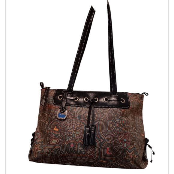 Dooney & Bourke Handbags - Vintage Y2K Dooney & Bourke Rainbow Graffiti